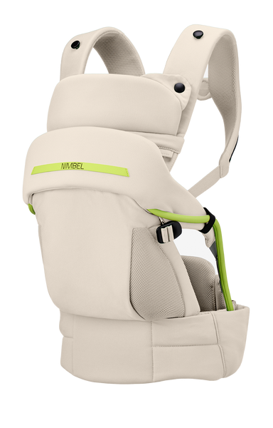 NIMBEL Babydraagzak - Oat White – Nimbel Baby Carrier